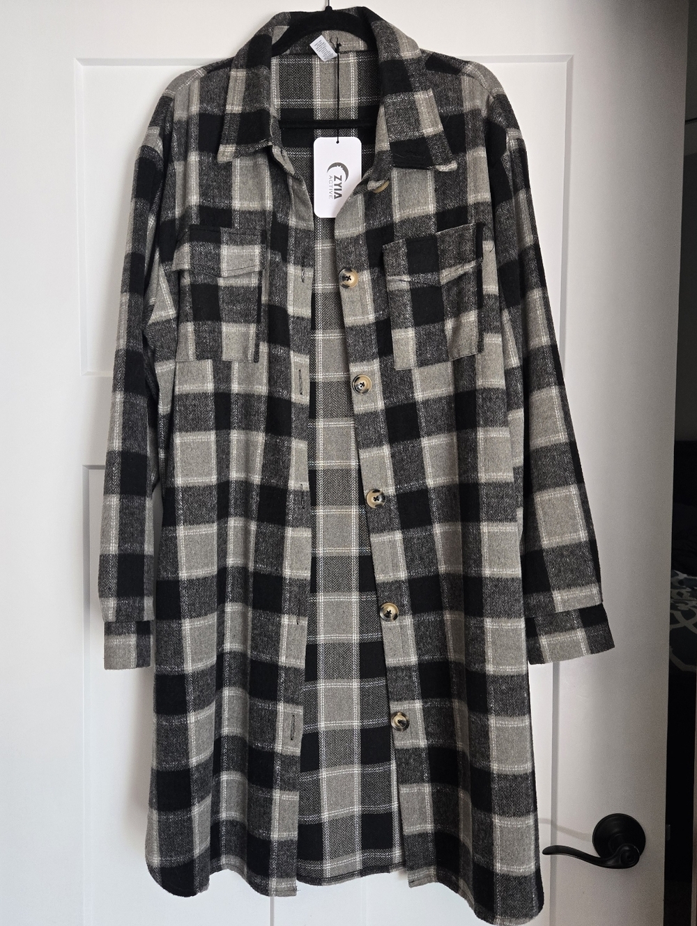 Zyia Taggart Long Plaid Shacket